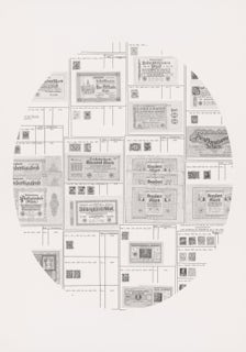 Untitled (Postage rate), 2022, pencil on paper, 100 x 70 cm