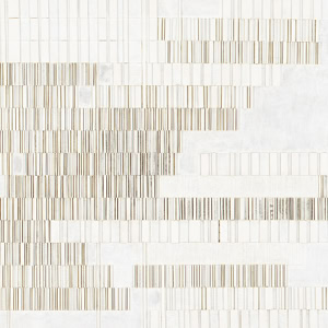 Detail of Paper object of the series »Sup.Supri.Suprema, Family« by Herbert Stattler: Untitled (Sup.Supri.Suprema, Familie), 2006, paper / Finnish woodpulp board / beeswax / gouache / linen, 197 x 100 cm