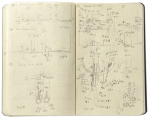 Sketchbook, 2009, pencil on paper, 9 x 14 cm