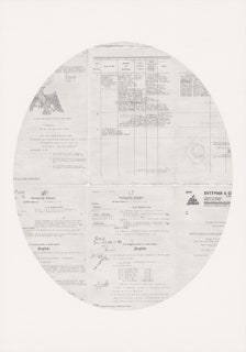 Untitled (Cooperations), 2024, pencil on paper, 100 x 70 cm
