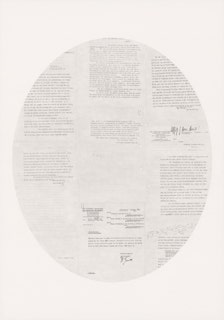 Untitled (Attorney Mail_1), 2023, pencil on paper, 100 x 70 cm
