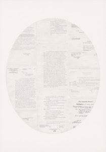 Untitled (Attorney mail_2), 2024, pencil on paper, 100 x 70 cm