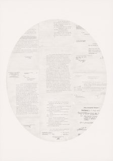 Untitled (Attorney mail_2), 2024, pencil on paper, 100 x 70 cm