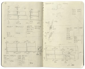 Sketchbook, 2009, pencil on paper, 9 x 14 cm