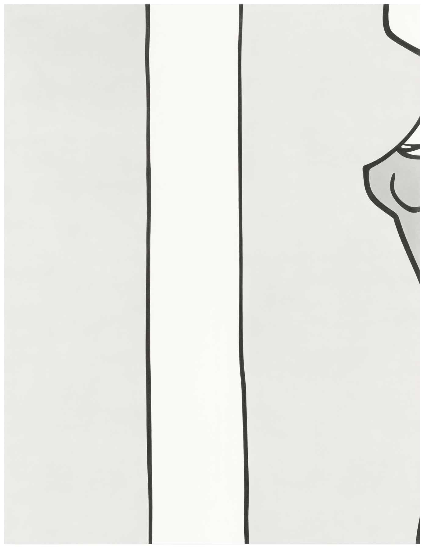 Pencil drawing of the series »Klandestine Geschichten« [Clandestine Stories] by Herbert Stattler.