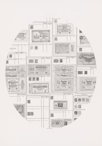 Untitled (Postage rate), 2022, pencil on paper, 100 x 70 cm