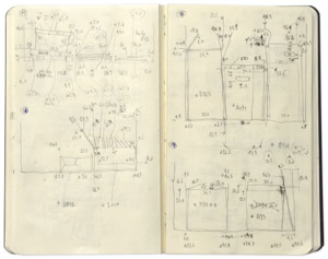 Sketchbook, 2009, pencil on paper, 9 x 14 cm