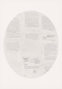 Untitled (Attorney Mail_1), 2023, pencil on paper, 100 x 70 cm