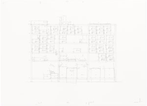 Untitled (Depperich, Schwabinger, Vogt, …), 2009, pencil on paper, 102 x 73 cm